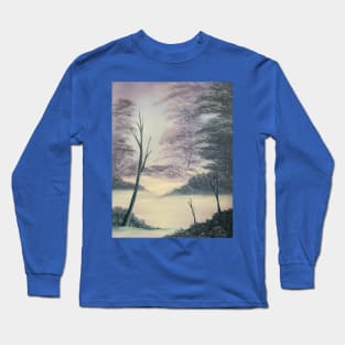 Tranquil Snowy Dawn Long Sleeve T-Shirt